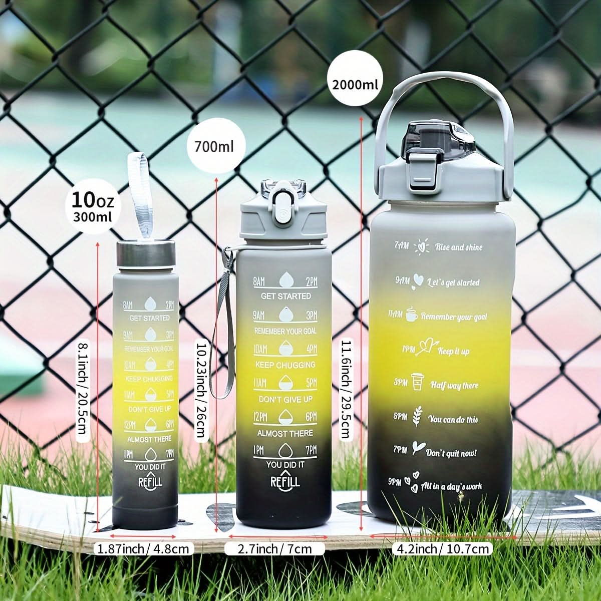 HYDRAGRAD – Gradient Water Bottle with Straw