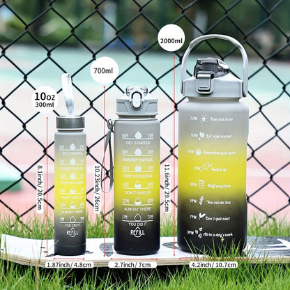 HYDRAGRAD – Gradient Water Bottle with Straw