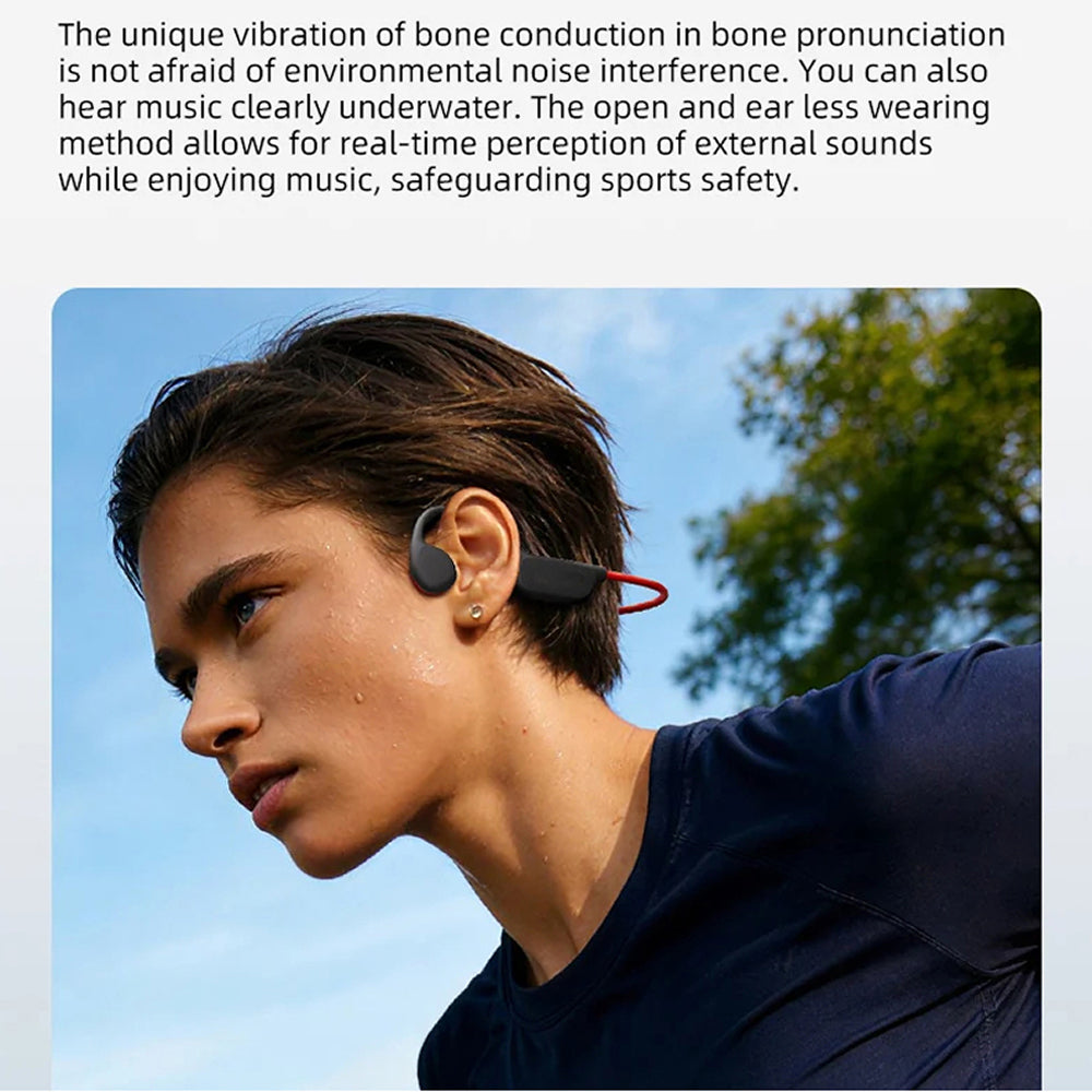 Bone Conduction Swim Headphones with 32GB Storage & IPX8 Waterproof Rating for Pool Training, Open Water Swimming, Running & Cycling