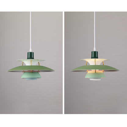 Tiered Metal Ceiling Fixture E27 Socket Mid-Century Style for Kitchen Island Dining Room Breakfast Nook Entryway Adjustable Hanging Light