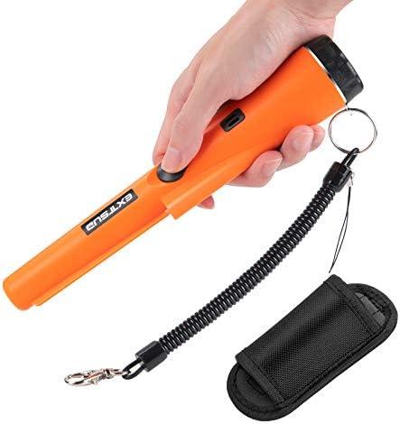 Handheld Metal Detector Wand Pinpointer IP66 Waterproof High Sensitivity Security Scanner for Treasure Hunting Beach Detection Gold Coins