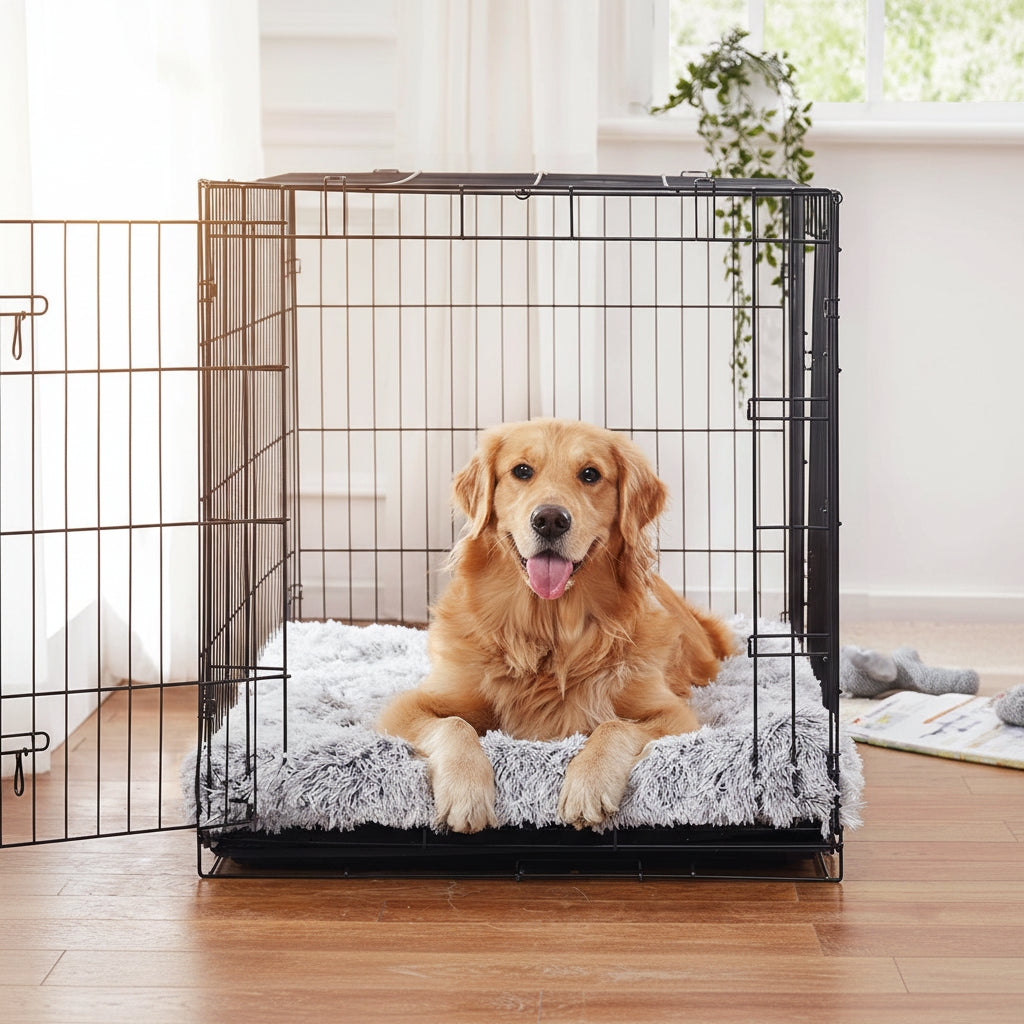 Ortekor Cozy Pet Haven | Panier pour chien lavable avec rebord surélevé pour plus de confort | Solution de couchage d'intérieur pour toutes les races