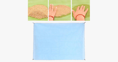 Tapis de plage compact anti-sable écoresponsable | Léger et durable pour vos aventures en plein air
