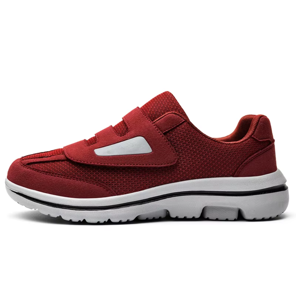 Adjustable Diabetic Shoes with Wide Hook-and-Loop Straps for Swelling Relief | Extra-Wide Fit Orthopedic Walking Shoes for Sensitive Feet