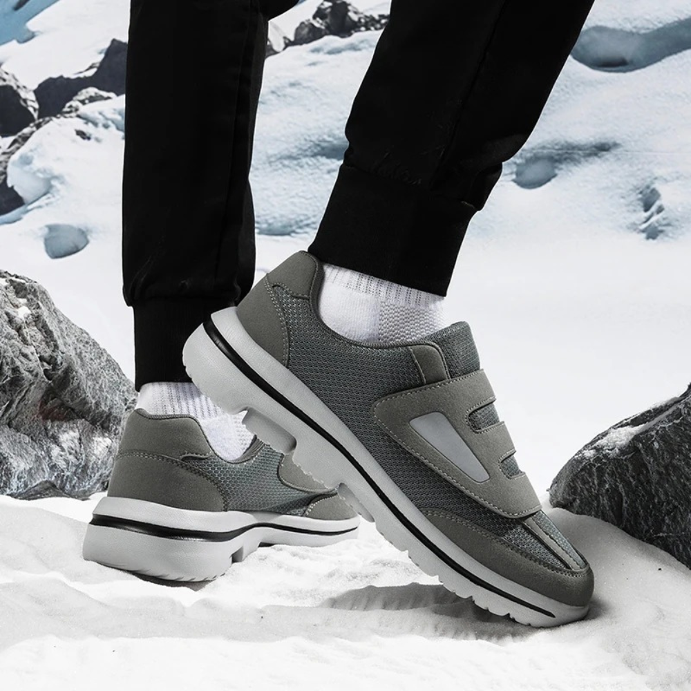 Adjustable Diabetic Shoes with Wide Hook-and-Loop Straps for Swelling Relief | Extra-Wide Fit Orthopedic Walking Shoes for Sensitive Feet