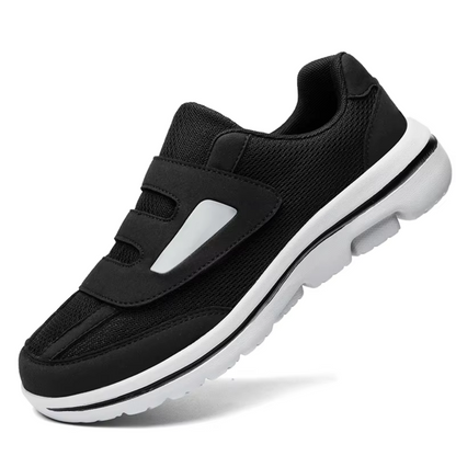 Adjustable Wide-Fit Comfort Shoes for Swollen Feet & Diabetic Care with Hook-and-Loop Straps