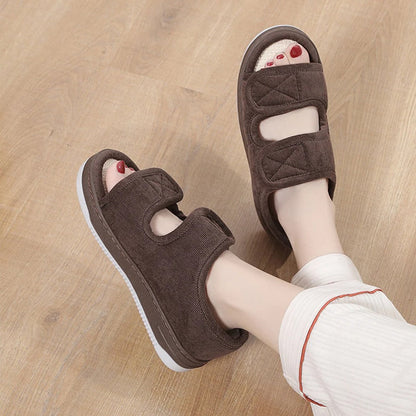 Comfort Step | Sandales pour diabétiques pour pieds gonflés avec brides réglables | Design respirant pour un confort tout au long de la journée