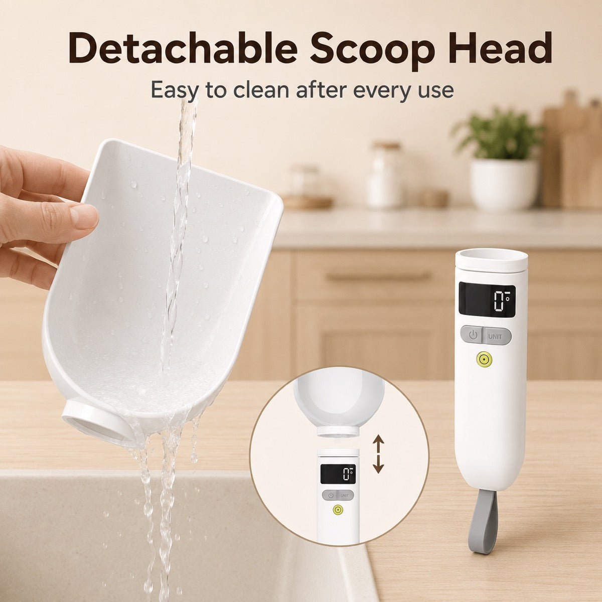 Ortekor Digital Pet Food Measuring Spoon - Precision Portion Control for Cats & Dogs | Coffee, Baking & Kitchen Prep