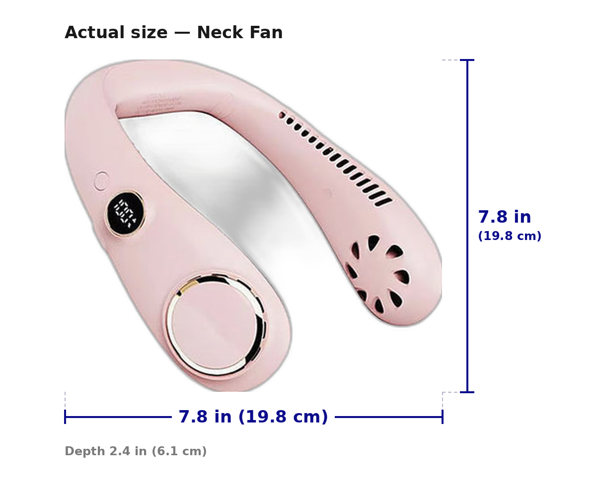 Ventilateur de cou portable pour femmes et hommes, ventilateur de cou sans pales rechargeable, ventilateur de refroidissement personnel mains libres