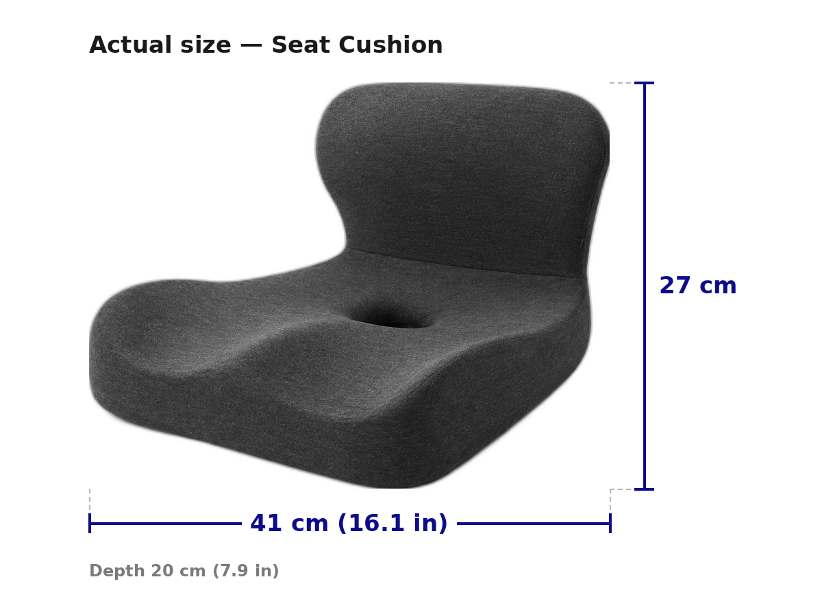 Coussin de chaise de bureau pour le soutien du dos, coussin de siège de voiture en mousse à mémoire de forme, coussin ergonomique pour le soulagement des douleurs au coccyx