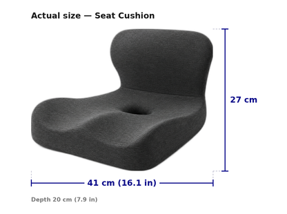 Coussin de chaise de bureau pour le soutien du dos, coussin de siège de voiture en mousse à mémoire de forme, coussin ergonomique pour le soulagement des douleurs au coccyx