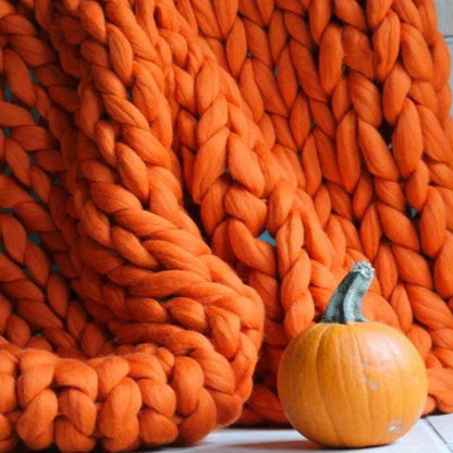 Super Bulky Arm Knitting Yarn 35 oz Merino-Style Wool for Throw Blankets, Cushions & Home Décor Crafts