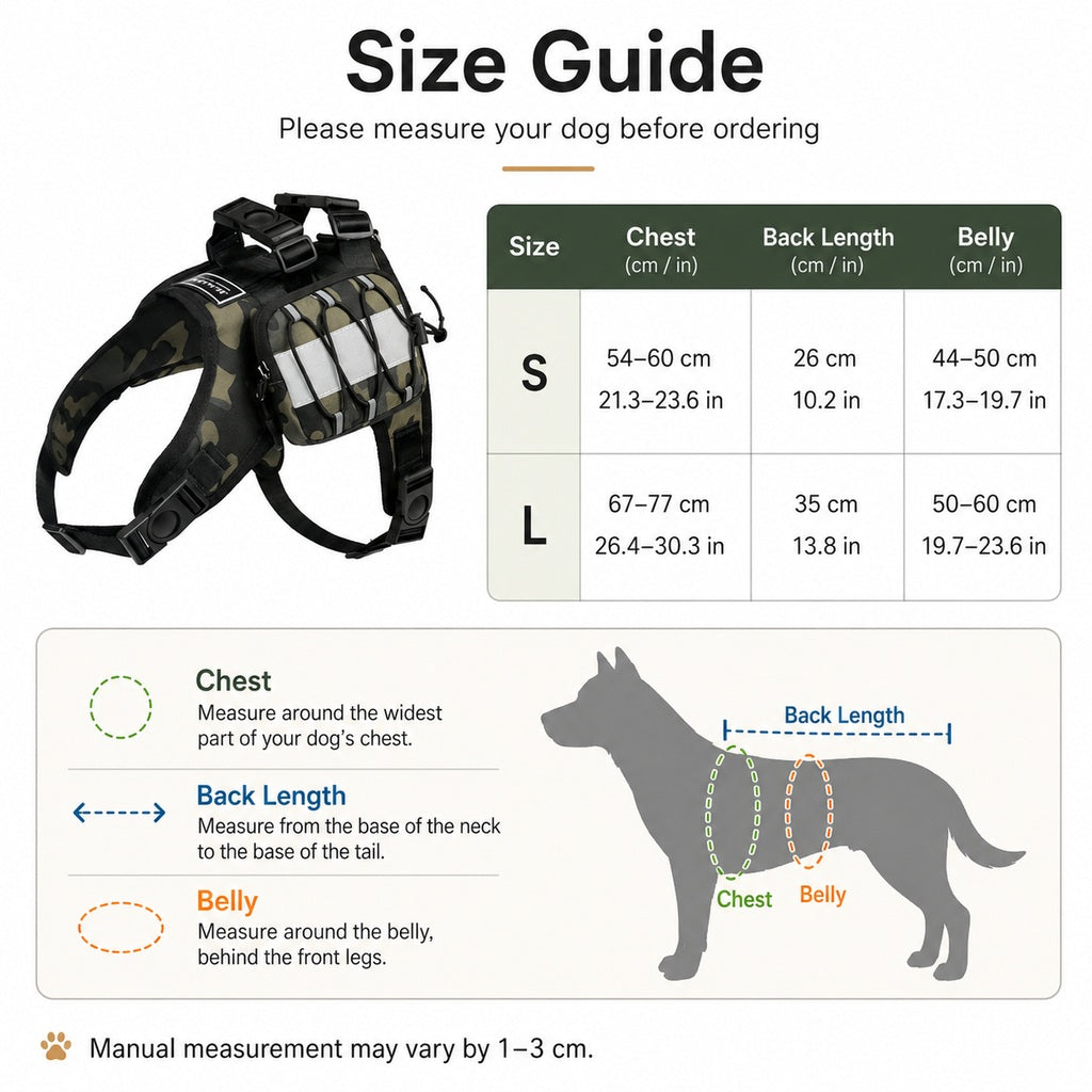 Ortekor Dog Backpack Harness for Hiking & Daily Walks - Reflective Saddle Bag Vest for Carrying Water, Treats & Essentials