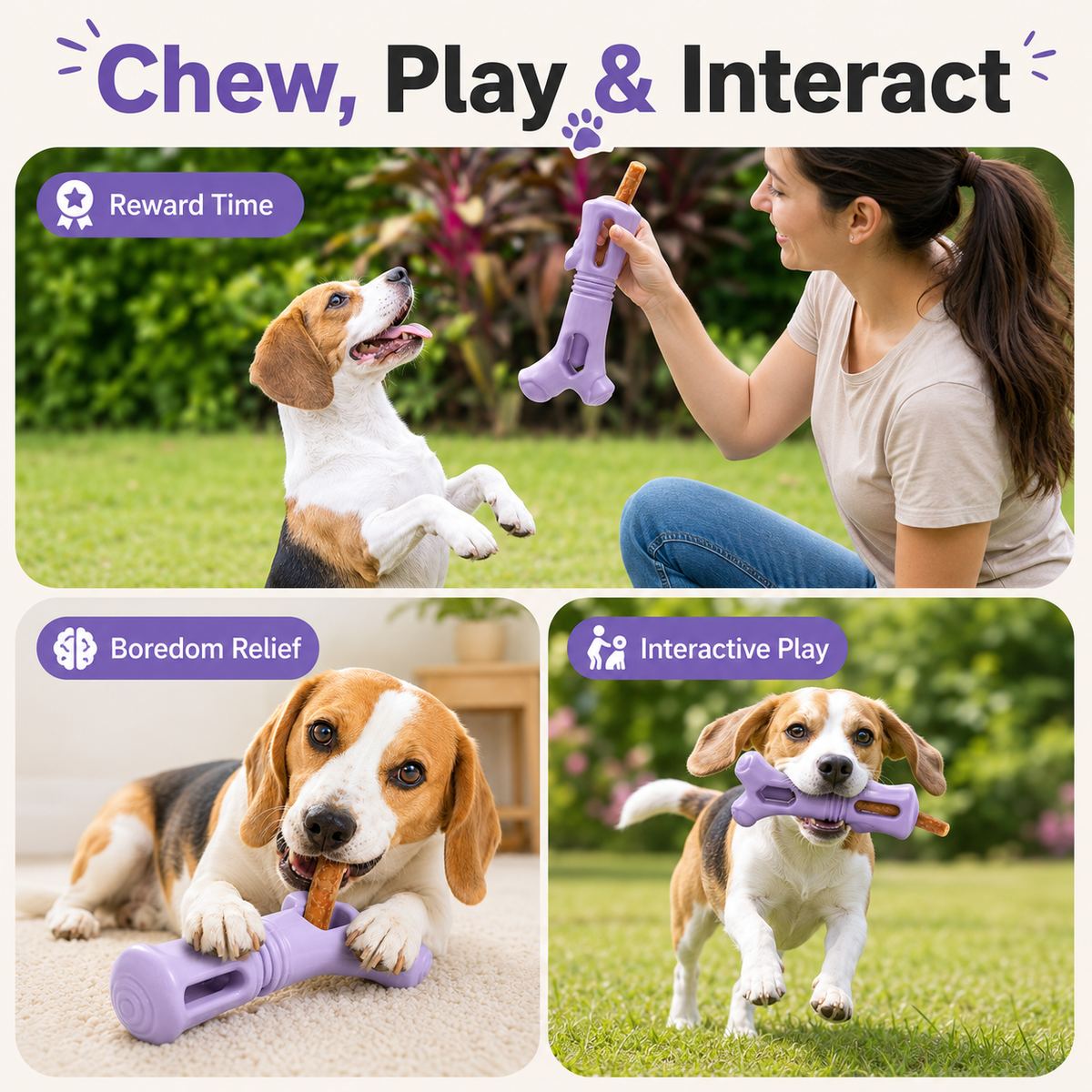 Ortekor Dog Chew Stick Holder for Safer Treat Time at Home - Twist-to-Lock Treat Holder Helps Reduce Last-Bite Risk & Keeps Fingers Away