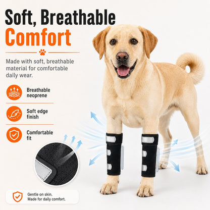 Ortekor Dog Front Leg Brace for Weak or Injured Legs - Adjustable Support for Stability, Recovery & Daily Walking Comfort