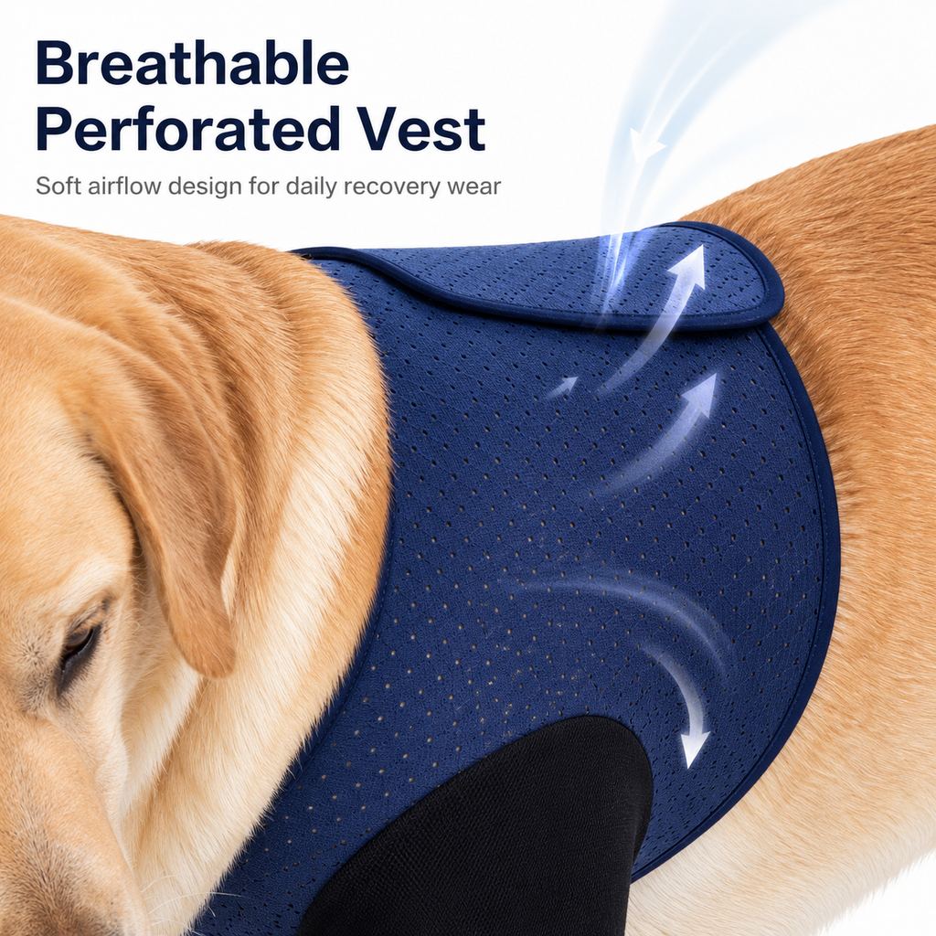 Ortekor PawGuard Dual Front Leg Recovery Sleeves for Dogs - Cone-Free Anti-Lick Protection for Post-Surgery, Scratching & Sensitive Front Legs
