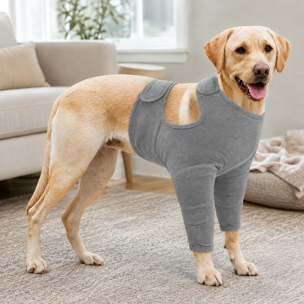 Ortekor Dog Front Leg Recovery Suit for At-Home Care - Helps Deter Licking