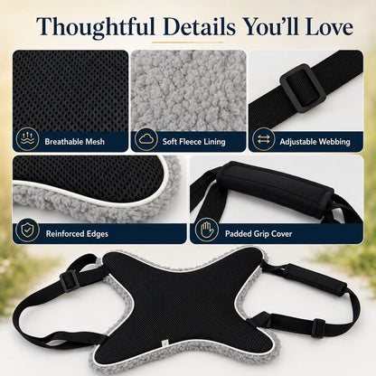 Ortekor Dog Lift Support Sling for Stairs & Walks - Adjustable Mobility Harness for Senior Dogs with Weak Legs