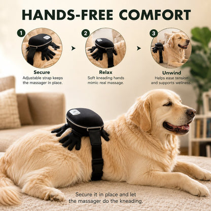 Ortekor Hands-Free Dog Massager with Heat – Bionic Kneading for Post-Walk Relaxation & Everyday Comfort