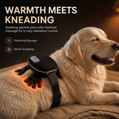 Ortekor Hands-Free Dog Massager with Heat – Bionic Kneading for Post-Walk Relaxation & Everyday Comfort
