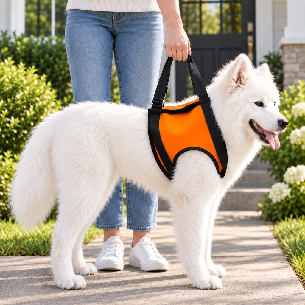 Ortekor Dog Mobility Lift Harness for Senior & Limited-Mobility Dogs - Front, Rear & Full Support for Stairs, Cars & Daily Walking