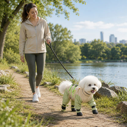 Ortekor Dog Outdoor Protection Suit – Keep Fur Cleaner from Grass, Dirt, Bugs & Wet Ground During Walks