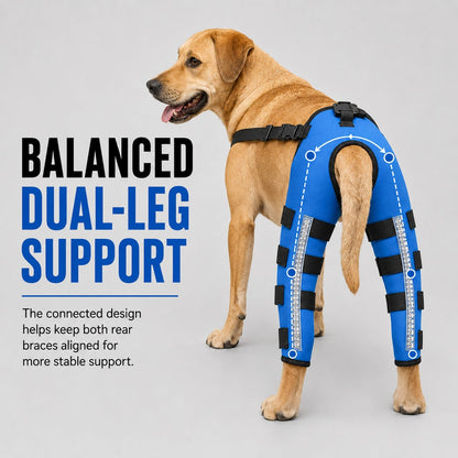 Ortekor Reflective Dog Rear Leg Support Brace for Evening Walks & Recovery Comfort