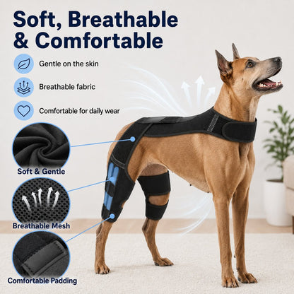 Ortekor Dog Rear Leg Support Harness for Senior Dogs - Dual Hind Leg Mobility Aid for Walking & Standing