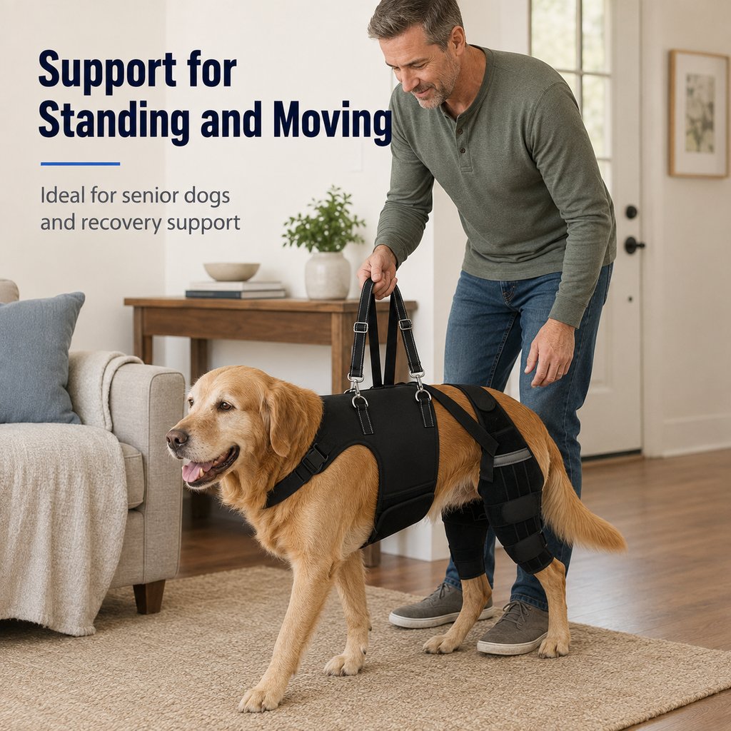 Ortekor Dog Rear Leg Support Harness for Senior Dogs - Walking & Mobility Lift Assistance