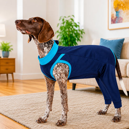 Ortekor Dog Recovery Suit with Rear Leg Coverage - Anti-Lick Cone Alternative