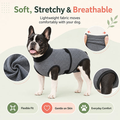 Ortekor Dog Recovery Suit After Surgery - Soft Adjustable Post-Surgery Bodysuit, Comfortable Cone Alternative