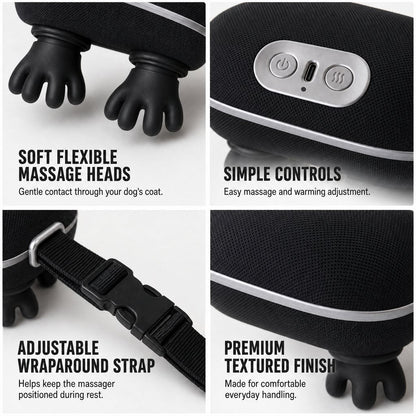 Ortekor Hands-Free Dog Massager with Heat – Bionic Kneading for Post-Walk Relaxation & Everyday Comfort