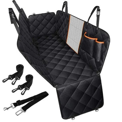 Dog Car Seat Cover Waterproof Backseat Extender Protector with Memory Foam for SUV Truck Travel Universal Fit Tear-Resistant Pet Mat