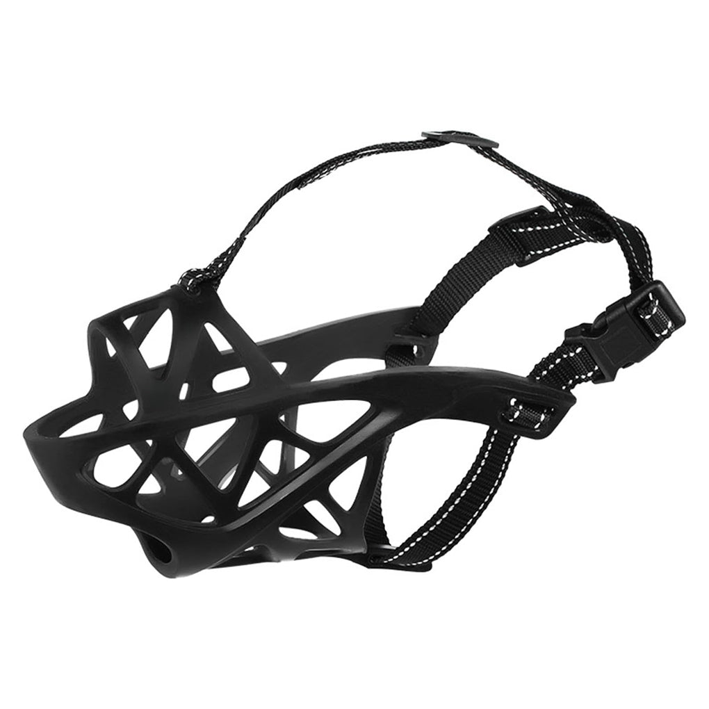 Soft Fabric Dog Muzzle for Training, Vet Visits & Grooming – Breathable Mesh Design for Small to Large Breeds – Adjustable Secure Fit