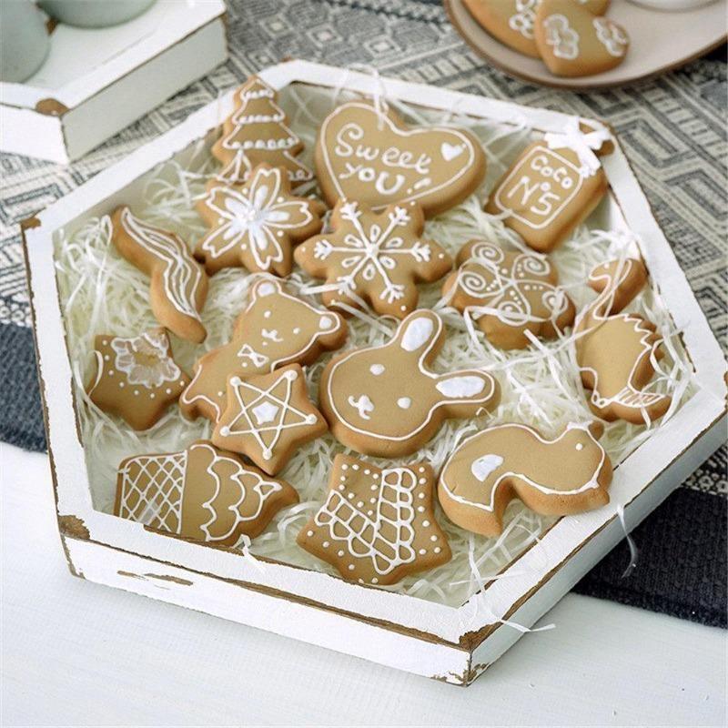 Rustic Wood Tray Set
