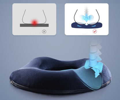 Haven Donut Pillow - Memory Foam Coccyx Cushion for Tailbone Pain Relief