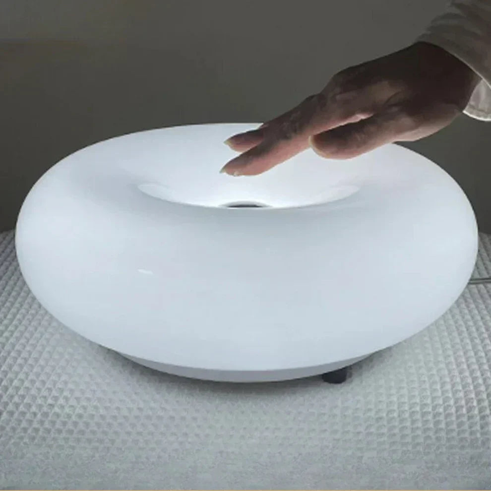 Rechargeable Touch-Activated Bedside Lamp with 3 Brightness Settings - Cordless Round Nightstand Reading Light for Bedroom, Living Room & Of