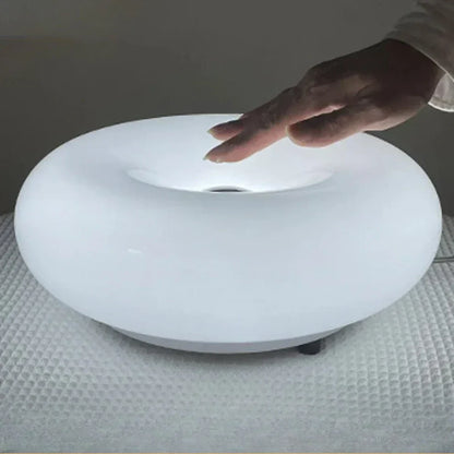 Rechargeable Touch-Activated Bedside Lamp with 3 Brightness Settings - Cordless Round Nightstand Reading Light for Bedroom, Living Room & Of