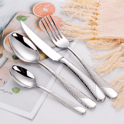 Table Setting Cutlery Set, Silverware Set Gold or Silver, Dishwasher Safe Flatware Set of 8 to 20 Piece for Fine Dining