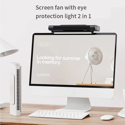 Compact USB Desk Fan | Bladeless Design with Adjustable Airflow | Quiet Cooling Solution for Workspaces