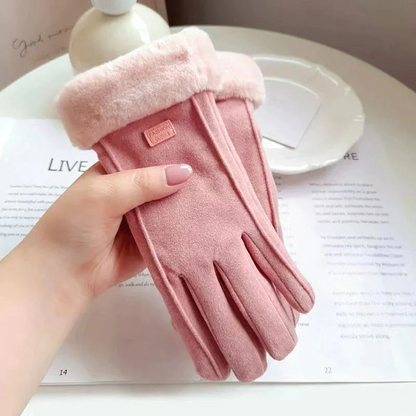Insulated Touchscreen Gloves for Women – Windproof Cold Weather Hand Protection with Phone-Compatible Fingertips for Winter Outdoor Activiti