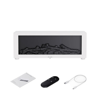 Ultrasonic Cool Mist Diffuser with Simulated Fire Light Effect for Bedroom, Office, Spa & Wellness | Aromatherapy Essential Oil Compatible D