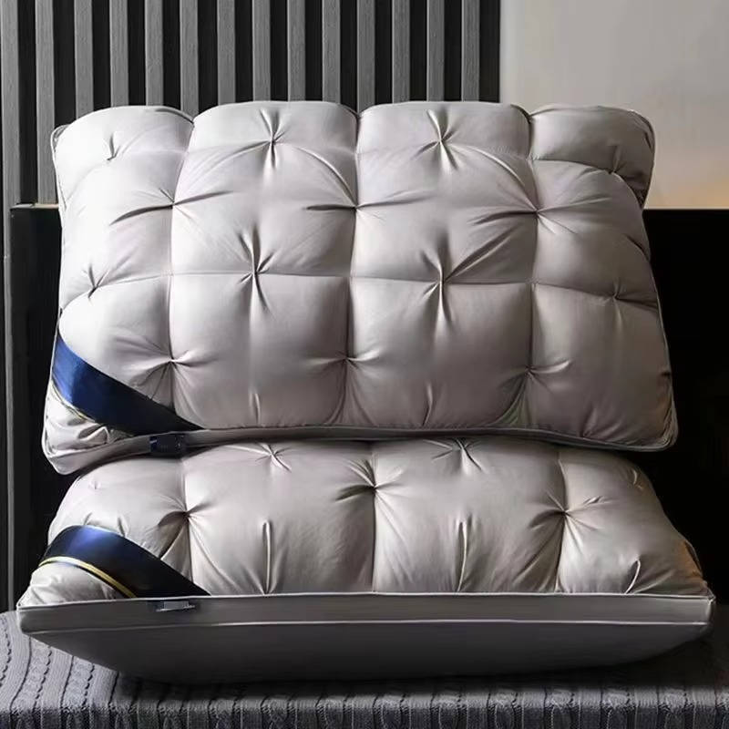 Oreillers de lit matelassés moelleux Garnissage hypoallergénique pour dormeurs latéraux
