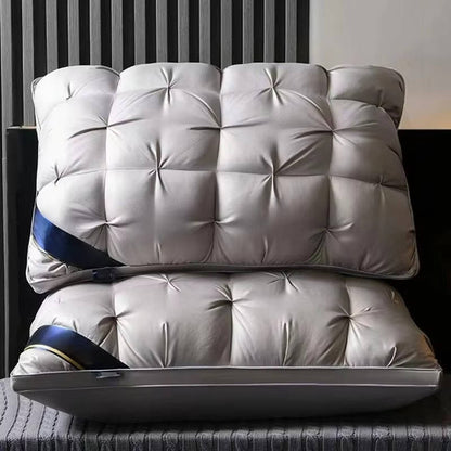 Oreillers de lit matelassés moelleux Garnissage hypoallergénique pour dormeurs latéraux