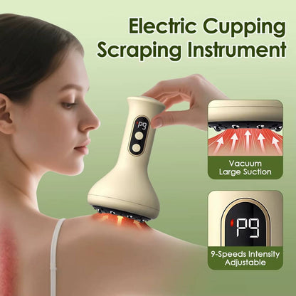 Appareil de massage sous vide 3 en 1 portable avec chaleur et écran LCD
