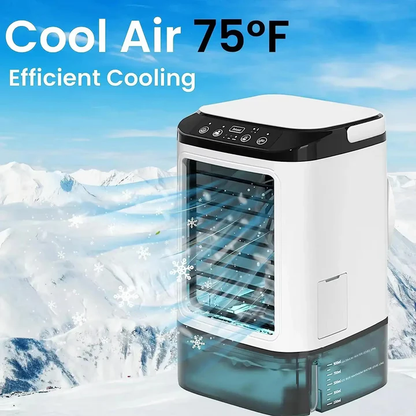 Portable Mini Air Conditioner, USB Evaporative Air Cooler for Desk, Quiet Small Air Conditioner for Bedroom