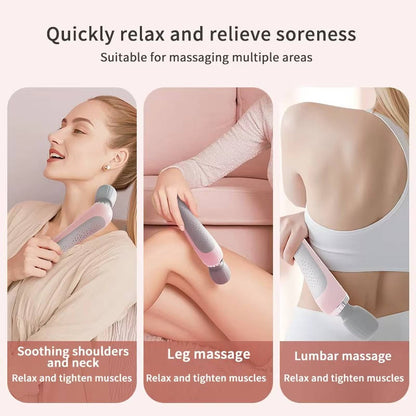 Baguette de massage sans fil compacte, masseur dorsal rechargeable à 5 vitesses