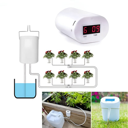 Programmateur d'arrosage AquaSmart - Rechargeable, couverture multi-plantes