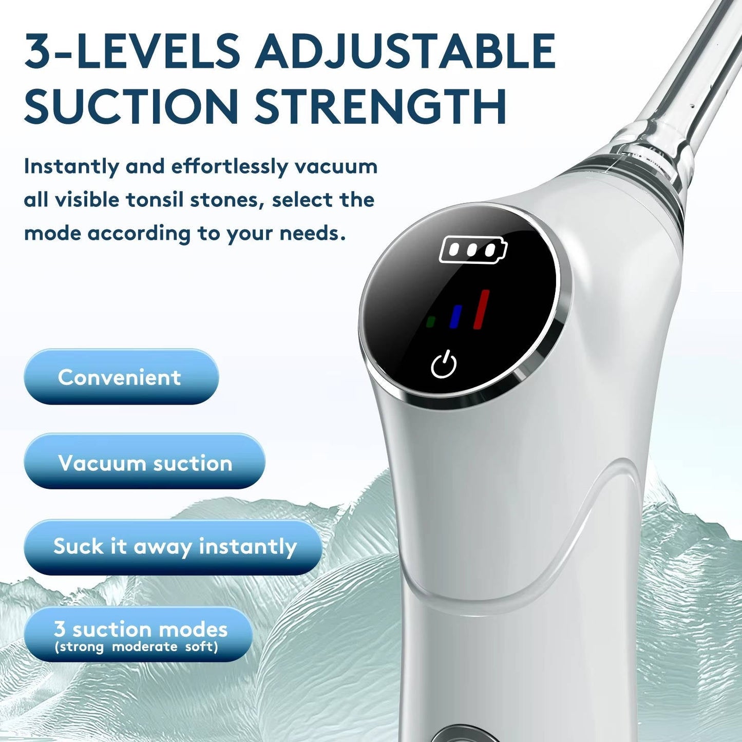 Nettoyant dentaire électrique portable avec 3 réglages de vitesse