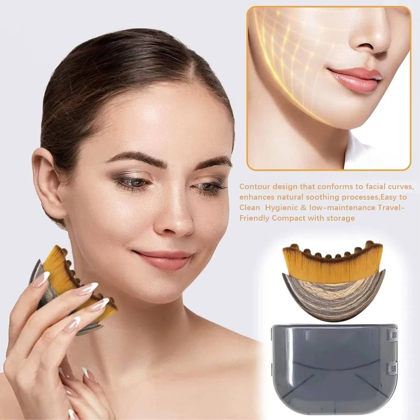 Brosse douce pour le visage pour l'exfoliation et le maquillage